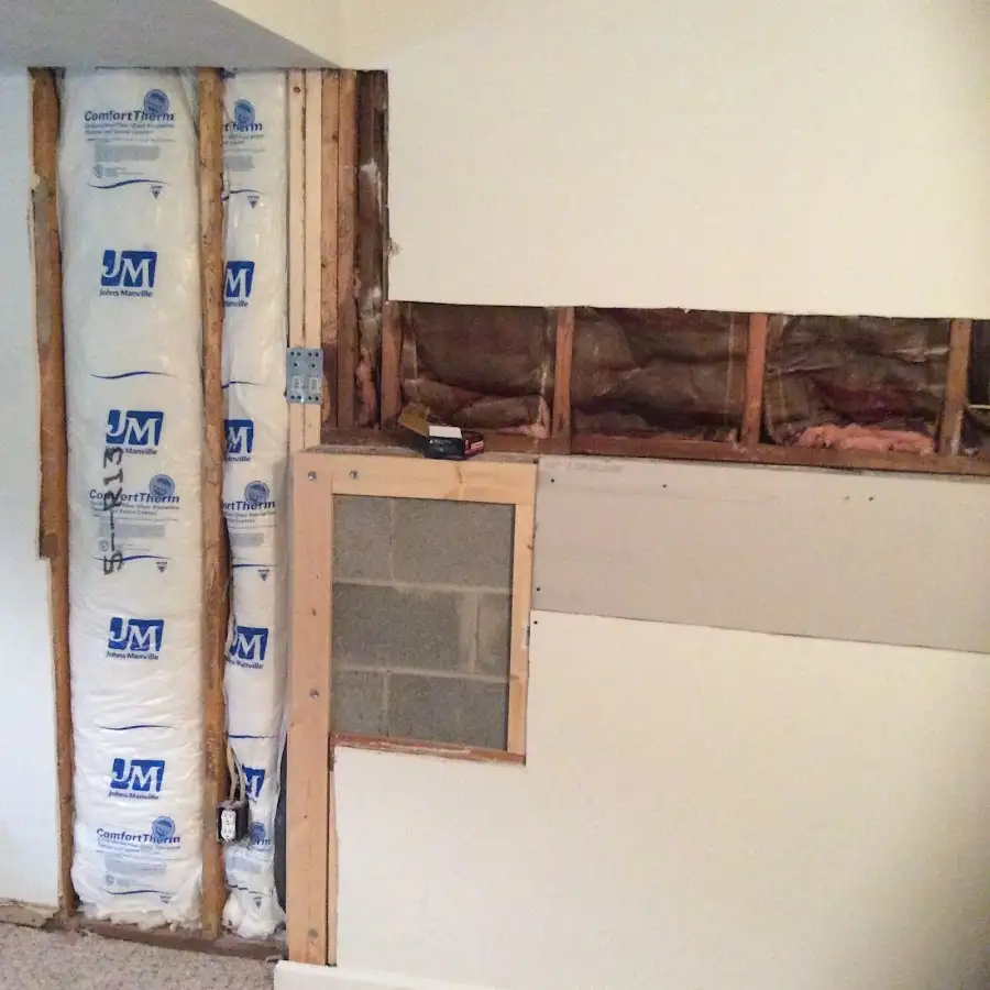 Wall insulation replacement during Structural Drying in Downingtown
